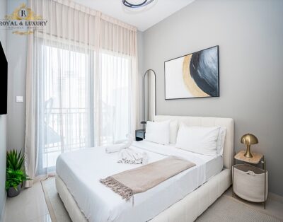 1BR Unit | Bright City View | Over-looking Dubai Canal Waters